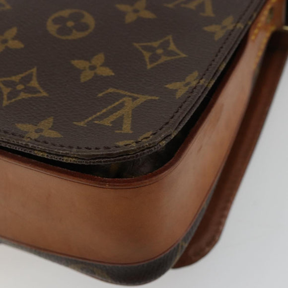 LOUIS VUITTON Monogram Cartouchiere MM Shoulder Bag M51253 LV Auth bs35264