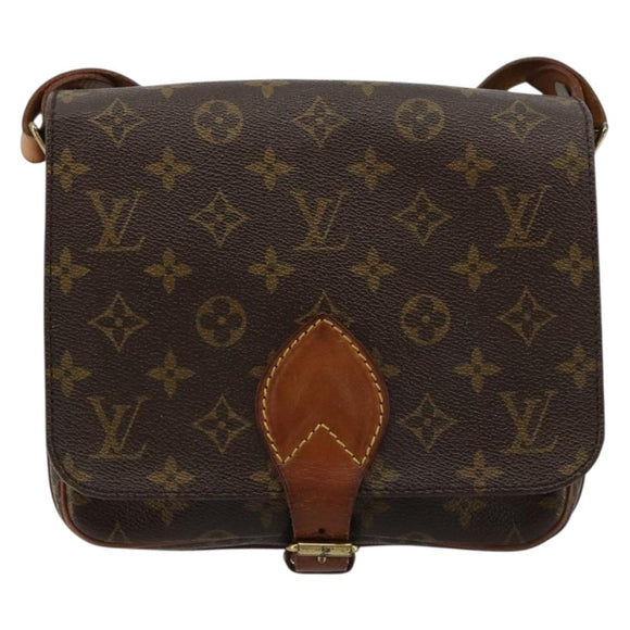LOUIS VUITTON Monogram Cartouchiere MM Shoulder Bag M51253 LV Auth bs35264