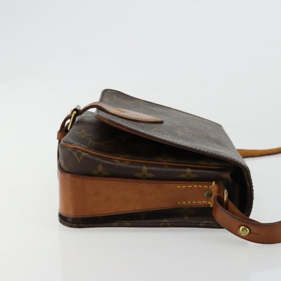 LOUIS VUITTON Monogram Cartouchiere MM Shoulder Bag M51253 LV Auth bs35264