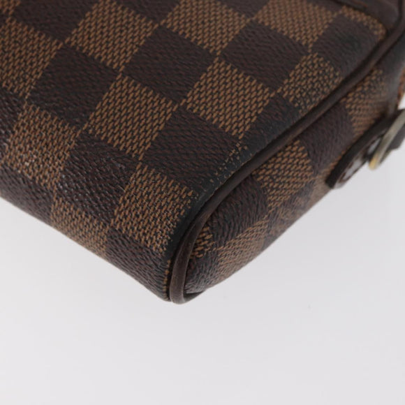 LOUIS VUITTON Damier Ebene Pochette Ipanema Shoulder Bag N51296 LV Auth bs35266
