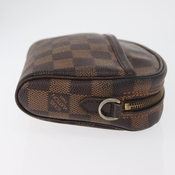 LOUIS VUITTON Damier Ebene Pochette Ipanema Shoulder Bag N51296 LV Auth bs35266