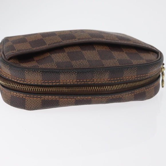 LOUIS VUITTON Damier Ebene Pochette Ipanema Shoulder Bag N51296 LV Auth bs35266