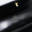 CELINE Horse Carriage Shoulder Bag Leather Black Gold Auth bs35269-10