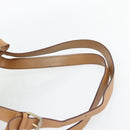 CELINE Macadam Canvas Backpack PVC Leather Brown Gold Auth bs35270-10