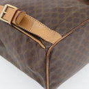 CELINE Macadam Canvas Backpack PVC Leather Brown Gold Auth bs35270-15