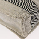 HERMES New Fourre Tout Bassas PM Shoulder Bag Cotton Gray Silver Auth bs35271-12