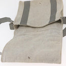 HERMES New Fourre Tout Bassas PM Shoulder Bag Cotton Gray Silver Auth bs35271-15