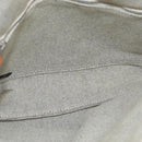 HERMES New Fourre Tout Bassas PM Shoulder Bag Cotton Gray Silver Auth bs35271-17