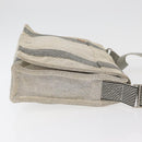 HERMES New Fourre Tout Bassas PM Shoulder Bag Cotton Gray Silver Auth bs35271-4