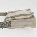 HERMES New Fourre Tout Bassas PM Shoulder Bag Cotton Gray Silver Auth bs35271-5