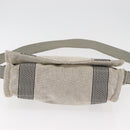 HERMES New Fourre Tout Bassas PM Shoulder Bag Cotton Gray Silver Auth bs35271-9