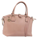 GUCCI Hand Bag Leather 2way Pink Gold 449651 Auth bs35273A-1