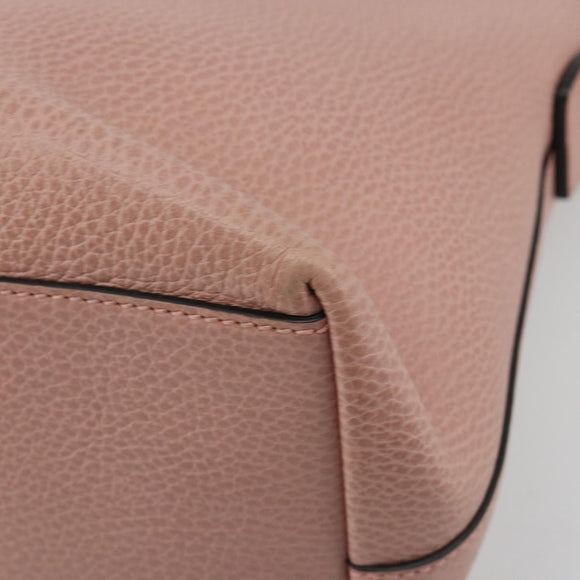 GUCCI Hand Bag Leather 2way Pink Gold 449651 Auth bs35273A