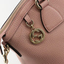 GUCCI Hand Bag Leather 2way Pink Gold 449651 Auth bs35273A-18