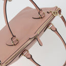 GUCCI Hand Bag Leather 2way Pink Gold 449651 Auth bs35273A-6