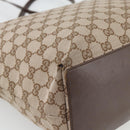 GUCCI GG Canvas Tote Bag Beige Gold 002 1098 1705 Auth bs35275-16