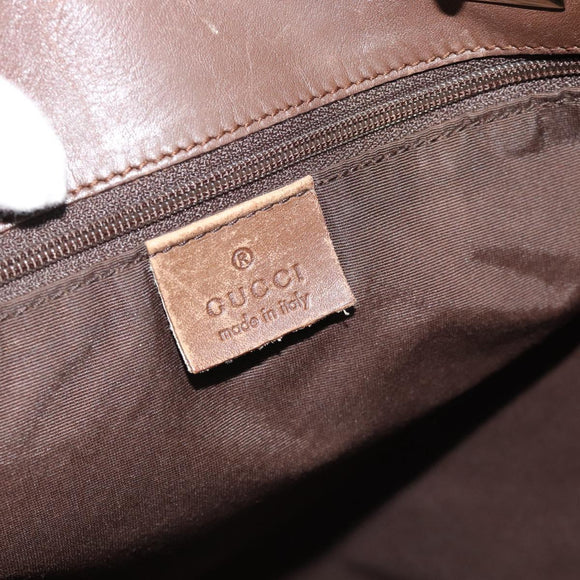 GUCCI GG Canvas Tote Bag Beige Gold 002 1098 1705 Auth bs35275