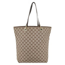 GUCCI GG Canvas Tote Bag Beige Gold 002 1098 1705 Auth bs35275-13