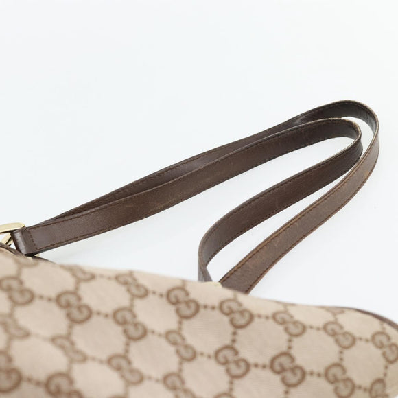 GUCCI GG Canvas Tote Bag Beige Gold 002 1098 1705 Auth bs35275