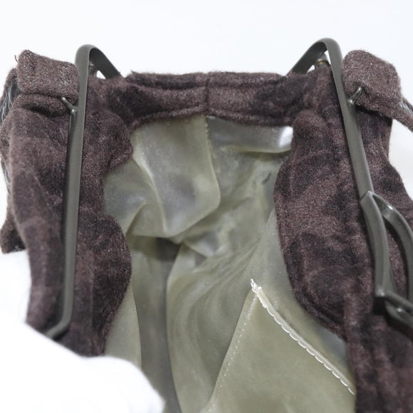 BOTTEGA VENETA Shoulder Bag Cotton Brown Auth bs35278