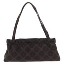 BOTTEGA VENETA Shoulder Bag Cotton Brown Auth bs35278-13