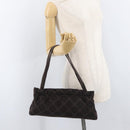 BOTTEGA VENETA Shoulder Bag Cotton Brown Auth bs35278-20