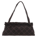 BOTTEGA VENETA Shoulder Bag Cotton Brown Auth bs35278-2