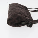 BOTTEGA VENETA Shoulder Bag Cotton Brown Auth bs35278-3