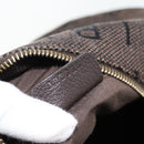 BVLGARI Logo Mania Shoulder Bag Canvas Brown Gold Auth bs35281-12
