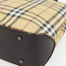 BURBERRY Nova Check Handtasche PVC Beige Auth bs35282-10