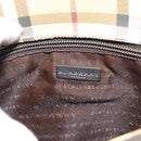 BURBERRY Nova Check Handtasche PVC Beige Auth bs35282-15