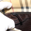 BURBERRY Nova Check Handtasche PVC Beige Auth bs35282-19