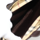 BURBERRY Nova Check Handtasche PVC Beige Auth bs35282-23