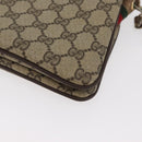 GUCCI GG Supreme Web Sherry Line Tasche PVC Beige Gold 904 02 035 Auth bs35284-15
