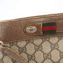 GUCCI GG Supreme Web Sherry Line Tasche PVC Beige Gold 904 02 035 Auth bs35284-18