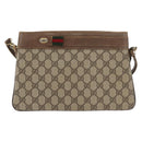 GUCCI GG Supreme Web Sherry Line Tasche PVC Beige Gold 904 02 035 Auth bs35284-13