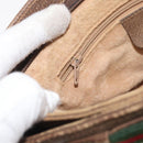 GUCCI GG Supreme Web Sherry Line Tasche PVC Beige Gold 904 02 035 Auth bs35284-25