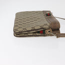 GUCCI GG Supreme Web Sherry Line Tasche PVC Beige Gold 904 02 035 Auth bs35284-3