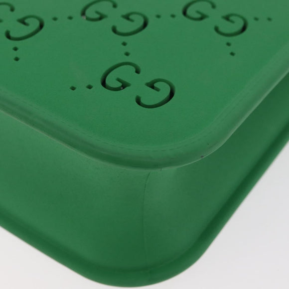 GUCCI GG Children's Tote Bag Rubber Green 679365 Auth bs35286A