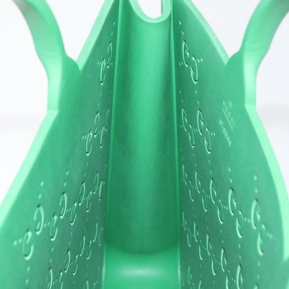 GUCCI GG Children's Tote Bag Rubber Green 679365 Auth bs35286A