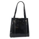 GUCCI Tote Bag Patent leather Black Gold 001 781 1735 Auth bs35287-1