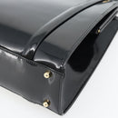 GUCCI Tote Bag Patent leather Black Gold 001 781 1735 Auth bs35287-12