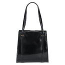 GUCCI Tote Bag Patent leather Black Gold 001 781 1735 Auth bs35287-3