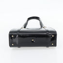GUCCI Tote Bag Patent leather Black Gold 001 781 1735 Auth bs35287-9