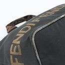 FENDI Handtas Nylon Zwart Zilver Auth bs35293-11