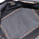 FENDI Handtas Nylon Zwart Zilver Auth bs35293-16