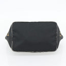FENDI Handtas Nylon Zwart Zilver Auth bs35293-9