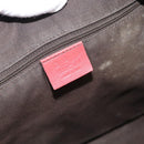 GUCCI GG Canvas Guccissima bamboo Hand Bag Leather Red Gold 339548 Auth bs35296-18