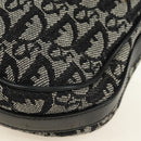 Christian Dior Trotter Canvas Umhängetasche Schwarz Silber Auth bs35297SAV-12