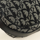 Christian Dior Trotter Canvas Umhängetasche Schwarz Silber Auth bs35297SAV-13